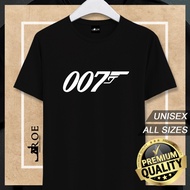 Baju Tshirt JAMES BOND 007 Unisex + Plus Size
