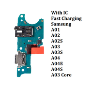 บอร์ดชาร์จเร็วสำหรับ A04E A03S A02S Samsung A01 A04S แกน A03ชาร์จไมโคร USB เร็วด้วย IC Flex