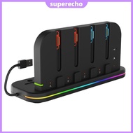 For NS2 Charger Console Cooler Base with RGB Light External Game Console Stand DC5V Gamepad Charging