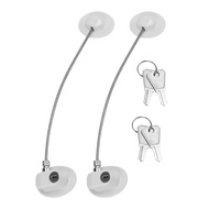 2 Pcs Fridge Lock Refrigerator Lock for Children Mini Fridge Locks for Kids Freezer Lock Used in Refrigerator Door