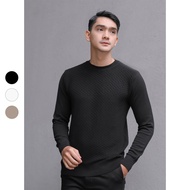 Gomuda Men's Crewneck Mats Knit Sweater Crewneck Sweater