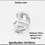 SIKU L-Shaped Angle Plate STAINLESS Steel Shelf L-Shaped Angle Plate Bracket Wall Shelf Support Angl
