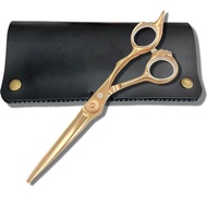 Gold Hair Cutting Shears for Professional Hairdresser - 6" Gold Hair Scissors - Japanese 440C Steel 