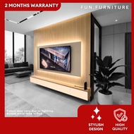 🔥 𝐅𝐑𝐄𝐄 𝐈𝐍𝐒𝐓𝐀𝐋𝐋 🔥 Novarin 8ft TV Cabinet / Hold Up to 65 Inch / TV Cabinet / Almari TV Dinding /Moder