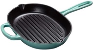 Crepe Pan Cast Iron Enamel Oval Skillets, Thickened Frying Pan Non Stick Griddle Pan-32cm Induction Pot Nonstick Metal Utensil Saucepan Frying Pan (Color : Blue) (Blue) interesting