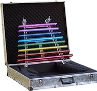 Rainbow Crystal Harp with Aluminum Suitcase, C Key 8 Notes C5 D5 E5 F5 G5 A5 B5 C6, Perfect Healing 