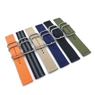 2pcs Watchband Wristband Military Army Nylon Nato Strap Watch Band 20/22/24mm