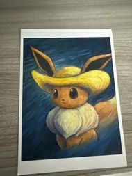 伊貝 比卡超 x 梵高 明信片 Pikachu x Van gogh