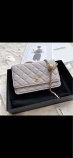 Chanel 22b woc grey gold ball 灰色woc金珠