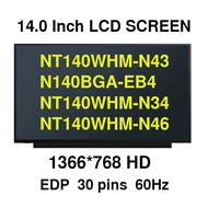 14 Inch Display Matrix NT140WHM-N43 N140BGA-EB4 NT140WHM-N34 NT140WHM-N46 N140BGA-EA4 B140XTN07.2 B1