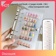 AY8M-1Set Press On Nail Organizer Clear Empty Press On Nail Storage Press On Nail Packaging For Fake