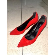 MERAH Vincci Heels Shoes/Vincci RED Heels Uk 9~39cm RED/RED