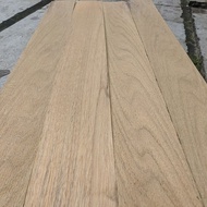 Teak wood veneer 2.5mm x 14 x 55-80 cm solid wood lamelas