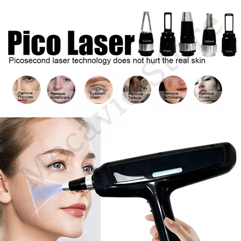 Newest 4-in-1 Pico Laser Hair Removal Machine for Salon And Home Use - Permanent Tattoo Removal DPL