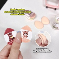 UNQ Finger Sponge Finger Puff Mini Powder Sponge Cute Character | 1 pack 4pcs