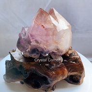 Crystal Corner 隅石丨雙尖紫骸骨骨幹城堡水晶1丨淨化丨療癒水晶