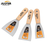 Juster Wooden Handle Paint Scraper Stainless Steel Paint Scraper 2" 3" 4" 1.5" Inch Putty Scraper Sc