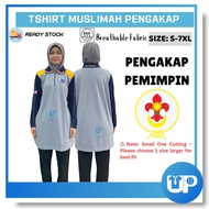 Original Tshirt Baju Pengakap Muslimah Microfiber Pemimpin Cikgu Guru Kokurikulum Uniform Pelangi