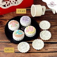E43 Mooncake Press Mold 4 Designs Wall Flower 125 Grams