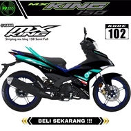 Decal Sticker Striping Variasi Semi Fullbody Jupiter Mx King 150 / Jupiter Mx 150 Motif MISSION WINN