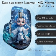 Logitech MX Master 2s / 3 / 3s mouse Skin Natra and Ngao Binh Socute nt14 | 3m Anti-slip Film Sticke