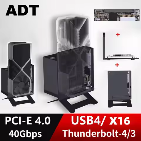 ADT UT4G USB4 GPU Dock Bracket PCIe 4.0x4 Notebook Laptop External Video Graphics Card Thunderbolt-4