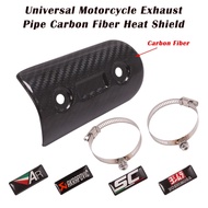 Universal Carbon Fiber Motorcycle Akrapovic Exhaust Yoshimura Muffler Middle Connection Link Pipe Pr