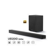 Hisense U5120G Soundbar | 1020W Peak | 5.1.2CH | Dolby Atmos | DTS X | HDMI eARC | HI-RES Certificat