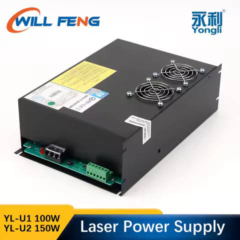 Will Feng YongLi 100W 150W Co2 Laser Power Supply Source YL-U1 U2 For H4 R5 H8 Laser Tube And Cuttin