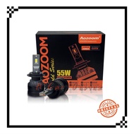 AOZOOM LED HEADLIGHT GOLD SERIES 55W 6000K LAMPU HADAPAN LED KERETA