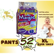 MAGIC PANTS BABY DIAPER XL by 45+7free pads