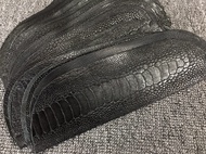 DIY Watch Strap and Accessories Ostrich Leather Black