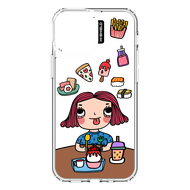 HI-SHIELD Stylish เคสใสกันกระแทก iPhone รุ่น Enjoy Eating Girl [เคส iPhone15][เคส iPhone14][เคส iPho
