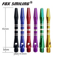 Fox Smiling 12/6PCS Darts Pin Shafts 41mm Aluminium 2BA Darts Pin Accessories 6 Colors