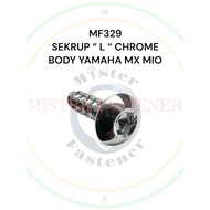 BOLT SCREW L BODY JUPITER MX M5x15 CHROME ONLY Coarse Thread Screw BODY Cover Yamaha 5x15 CROME