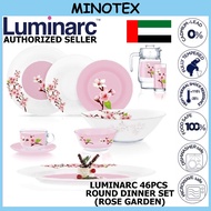 Luminarc Rose Garden 46 Pcs Round Dinner Set/ Luminarc Dinner Set/ Set Pinggan Luminarc/ Pinggan Lum