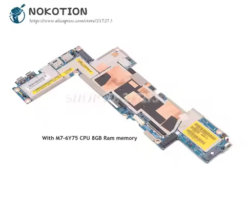 NOKOTION For Dell Latitude 7275 Laptop Motherboard M7-6Y75 CPU 8G RAM Memory onboard CN-0Y5RX8 0Y5RX