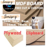 sunriseg Plywood  MDF boaRd / 3mm 6mm 9mm 12mm 15mm 21mm  medium density fibeRboaRd papan Design cut, fRee cut