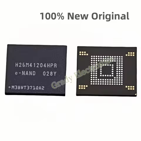 (5-10piece) 100% New Original H26M41204HPR H26M41204 BGA-153 Version 5.1 8GB EMMC memory chip IC