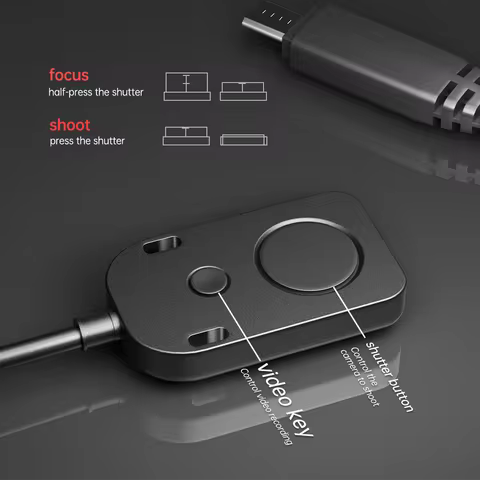 Video Shutter Cable Remote for Sony A1 A7S II III A6500 RX100 M6 M7 as RM-VPR1