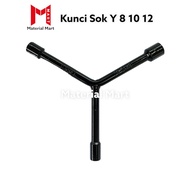 8mm Y-key | 10mm Socket Wrench | 12mm Socket Wrench | Y Socket Wrench 8 10 12 | Material Mart