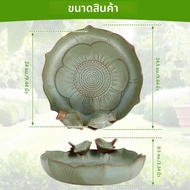 เซรามิค BIRD Bath VINTAGE GROUND BIRD Feeder สวนภูมิทัศน์ตกแต่งขนาดใหญ่กลางแจ้ง BIRD Bath สปาอ่างสํา
