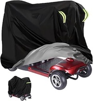 Takuoo Mobility Scooter Storage Cover Waterproof, 420D Wheelchair Cover Scooter Weather Cover for Tr