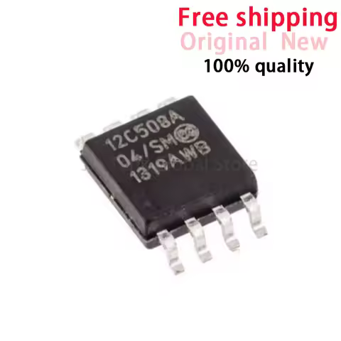 (10piece) 100% New PIC12C508A-04I/SM PIC12C508A 04I/SM 12C508A 12C508A04/SM sop-8 bga Chipset