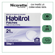 Miếng dán cai thuốc.lá Habitrol 21mg Step 1 hiệu quả-Habitrol Transdermal Nicotine Patch STEP 1 21mg