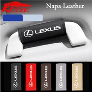 Leather Lexus Car Roof Armrest Inner Door Pull Handle Protection Case Cover For Lexus Is250 CT200h ES250 GS250 IS250 LX570 LX450d NX200t RC200t rx300 rx330 Interior Accessories