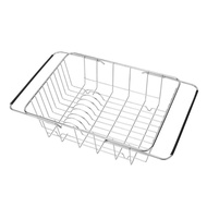 In Stock Stainless Steel Sink Drain Basket Expandable Dish Drying Rack Rustproof Dish Drainer Kitchen Utensil (Arch Net)