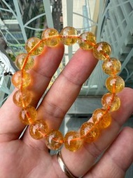 巴西黃水晶手鍊R08