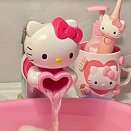 [SG] Hello Kitty Tap Extender Kids Water Tap Faucet Extender For Kids Cartoon Silicone Faucet Extens