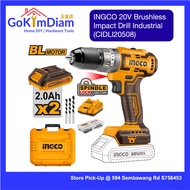 INGCO 20V Lithium-Ion Cordless Brushless Impact Drill (CIDLI20508)